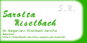 sarolta miselbach business card